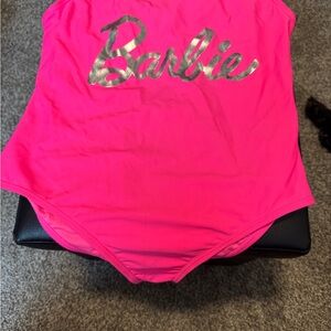 Barbie Pink and Silver One Piece Swimsuit
